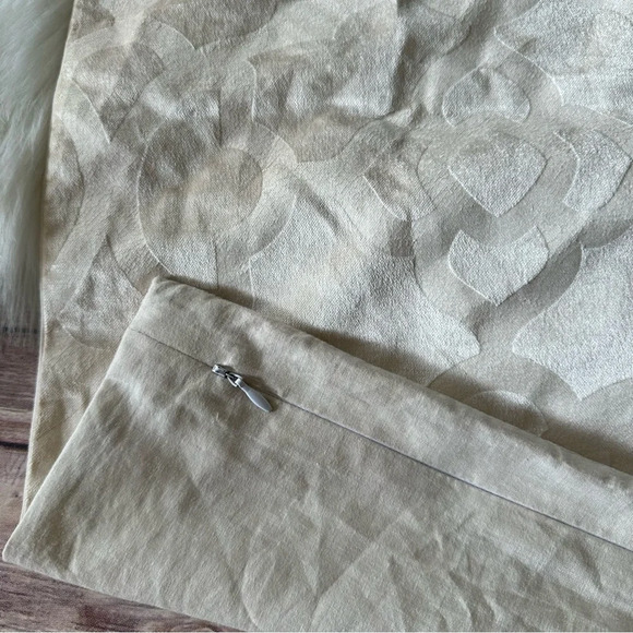 Z Gallerie Velvet Two Shams Pillow Cases Ivory - Picture 5 of 9